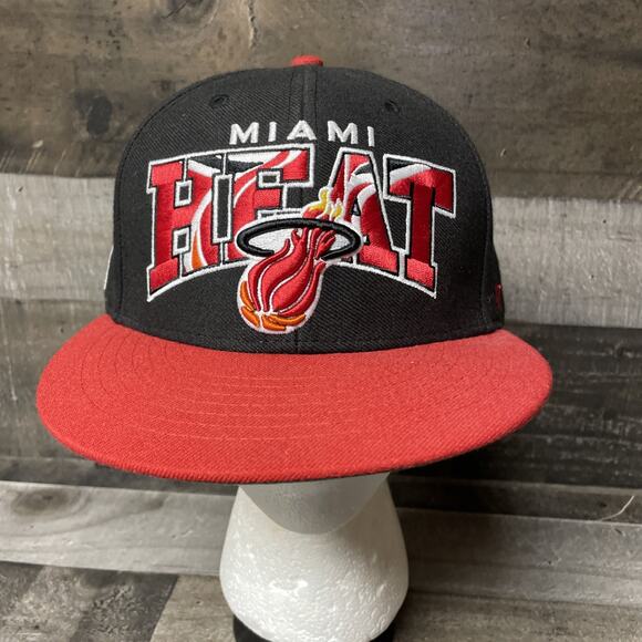 ’47 Other - Miami Heat Glowdown Snapback Hat NBA 47 Brand Hardwood Classics Big Logo